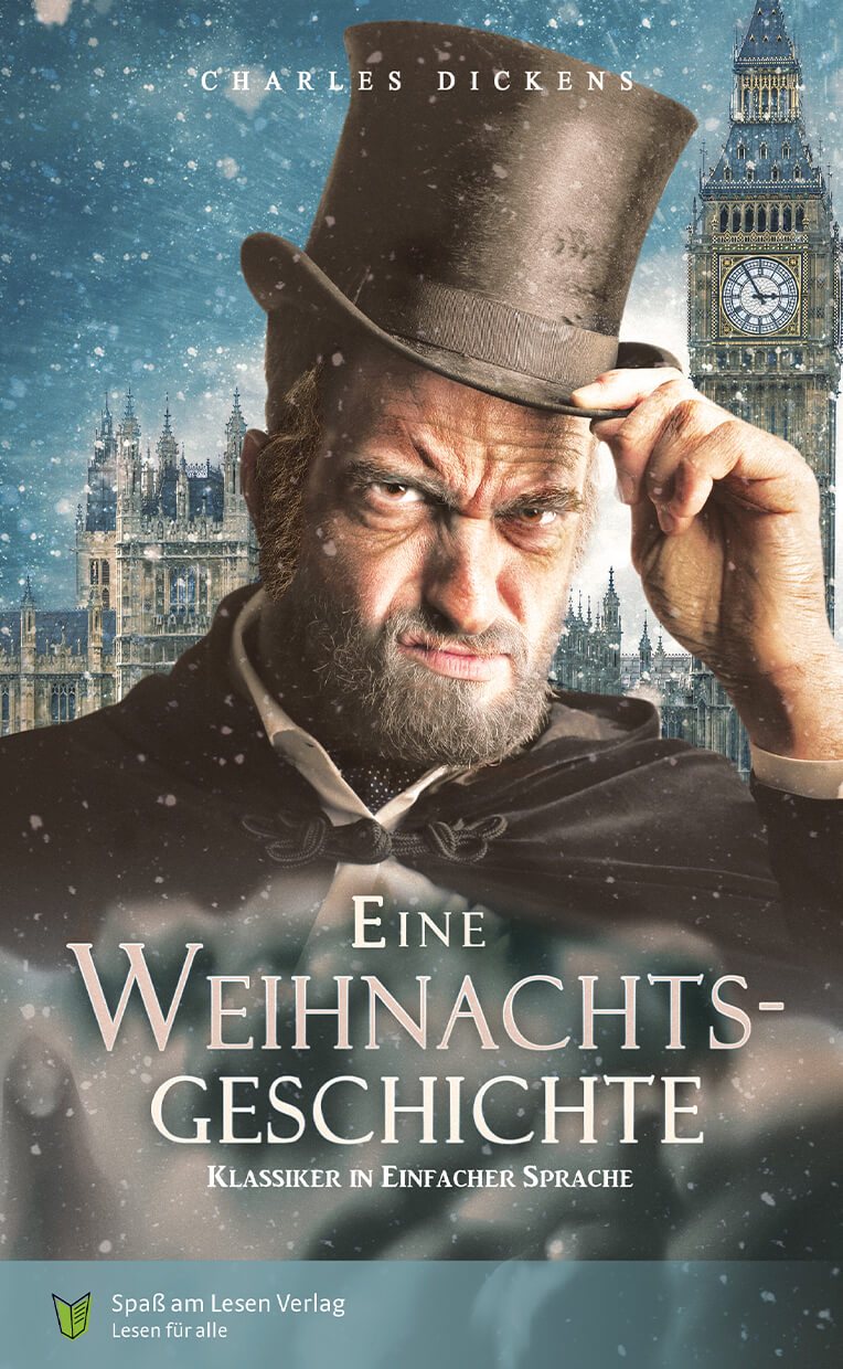Robert Weinkauf liest aus dem Buch „Eine Weihnachtsgeschichte" von Charles Dickens vor.